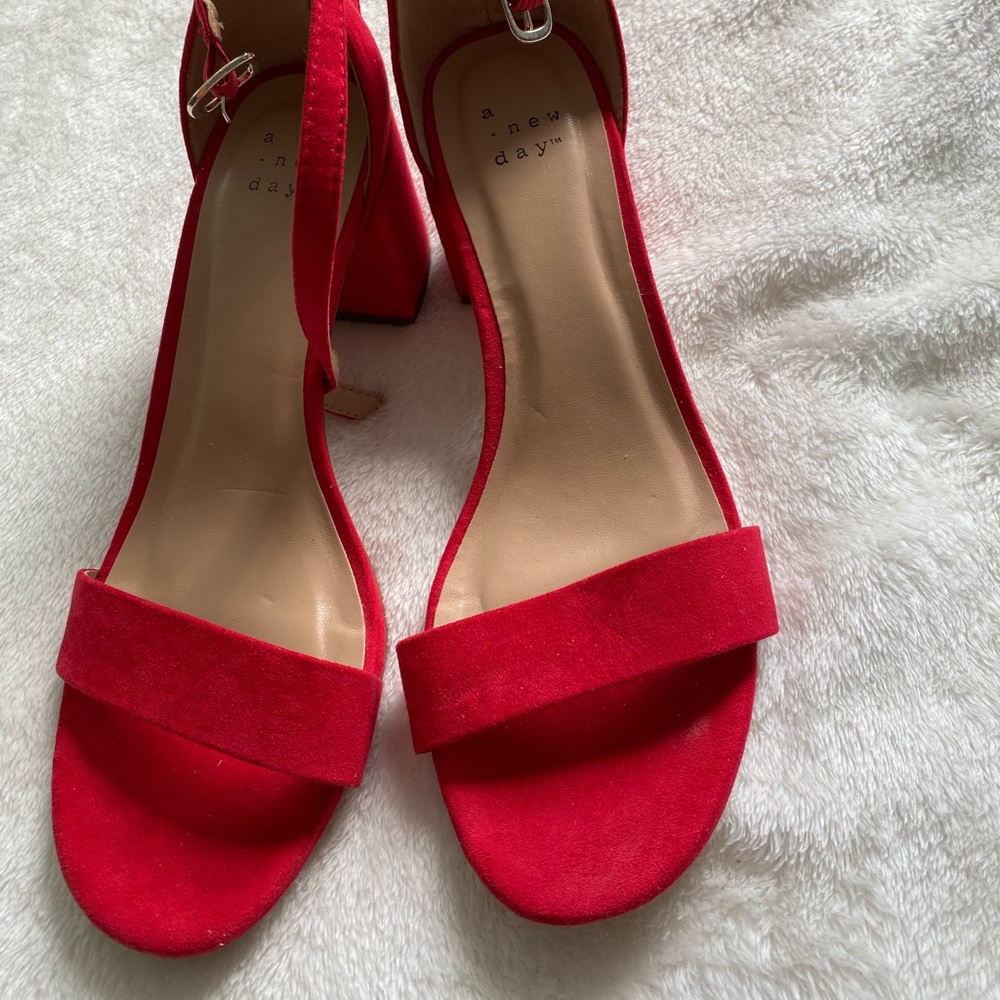 Red Chunky Heels from Target